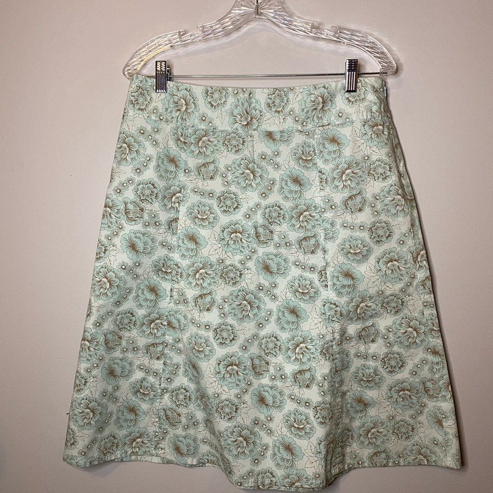 Eddie Bauer cotton A-line skirt